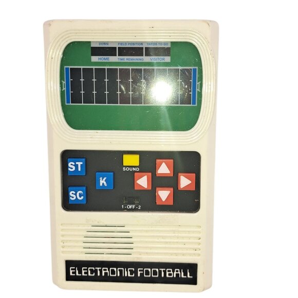 Lot of 2 Mattel Electronic Football Retro Handheld Games Tested Works LED Blip - Picture 7 of 10